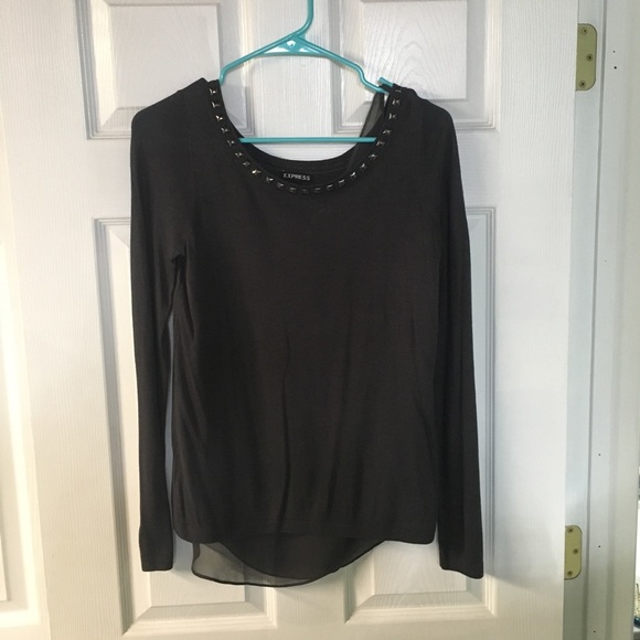 Express charcoal grey sweater - Picture 1 of 6